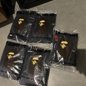2xl A Bathing Ape, Black Bape shark Emblem Pullover